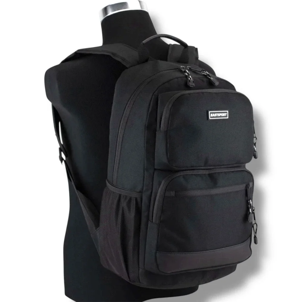 Eastport‎ Aurora Core Backpack Black Padded Laptop Straps Water Resistant Bottom